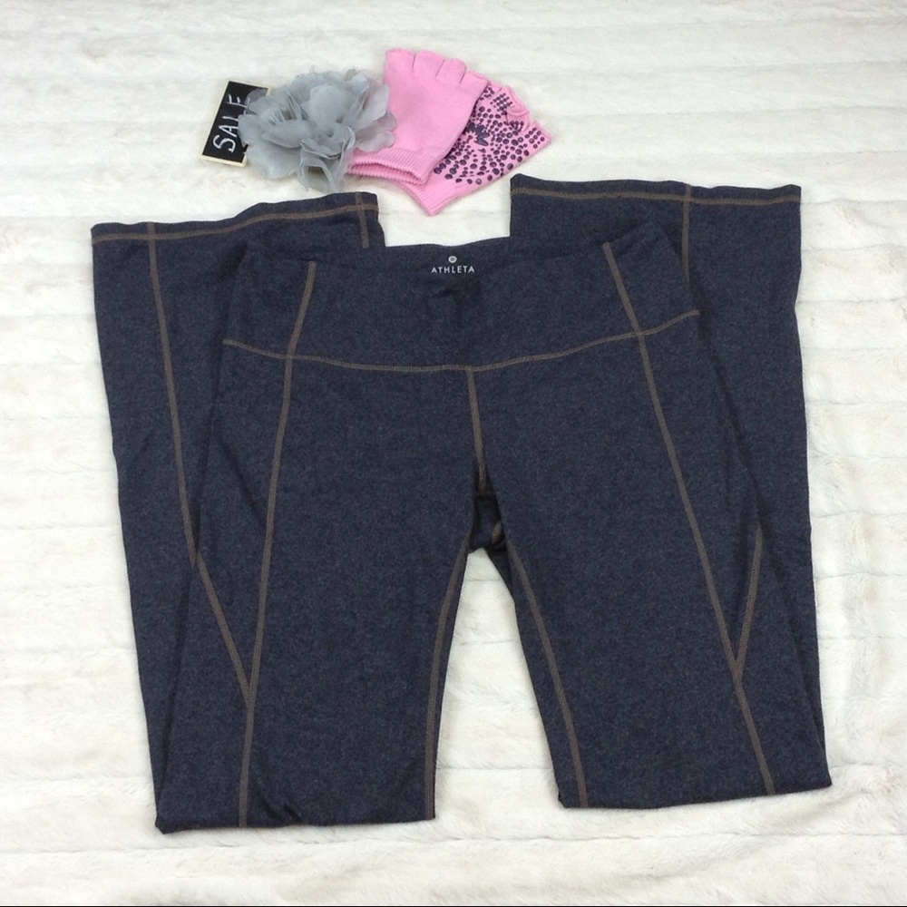 ATHLETA YOGA PANTS GRAY 4 for $25